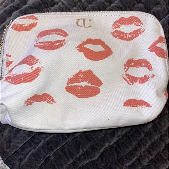 NEW Charlotte Tilbury Canvas Make up Bag with Lips - Picture 4 of 5